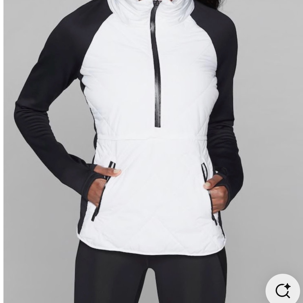 Athleta Black and White Ski & Snow Jacket